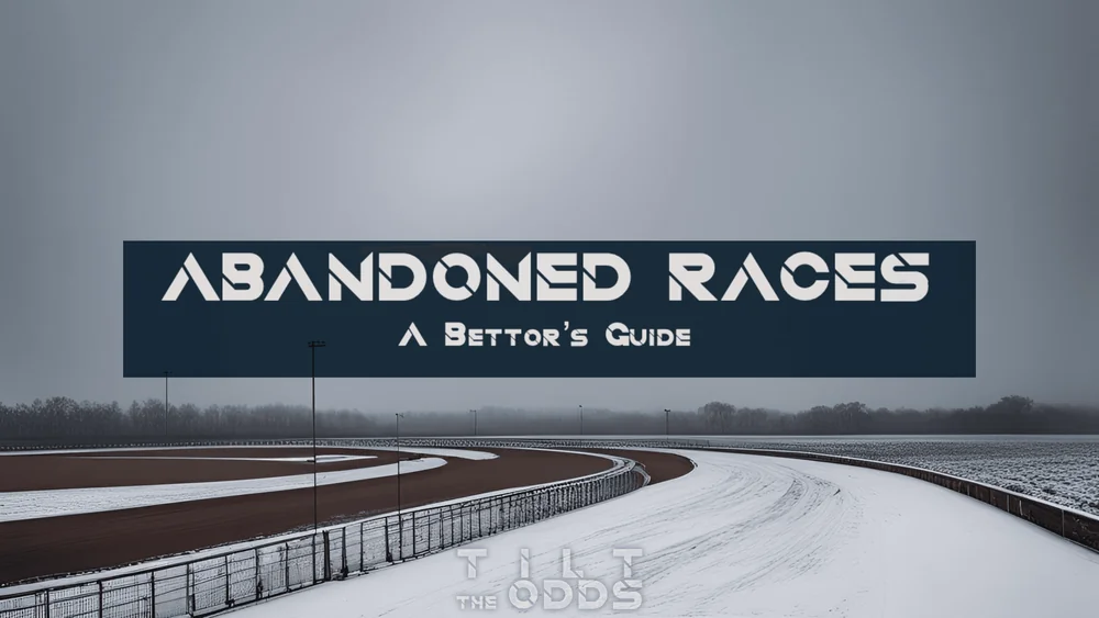Illustration of horse racing meetings abandoned due to weather and how it affects pending bets